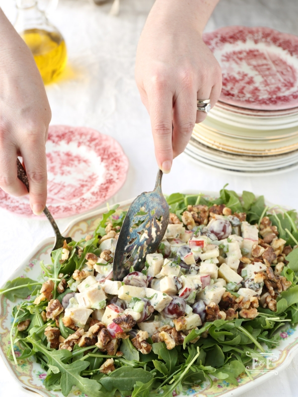 Grape and Walnut Chicken Salad Flavor and Friends