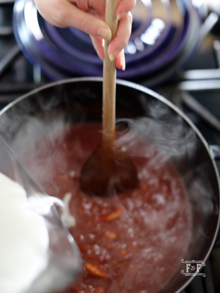 Spiced Tomato Jam with Lemon Flavor and Friends
