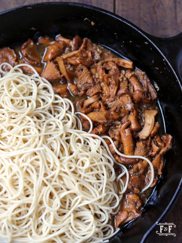 Asian Noodles with Chanterelle and Brown Butter Sauce Flavor and Friends