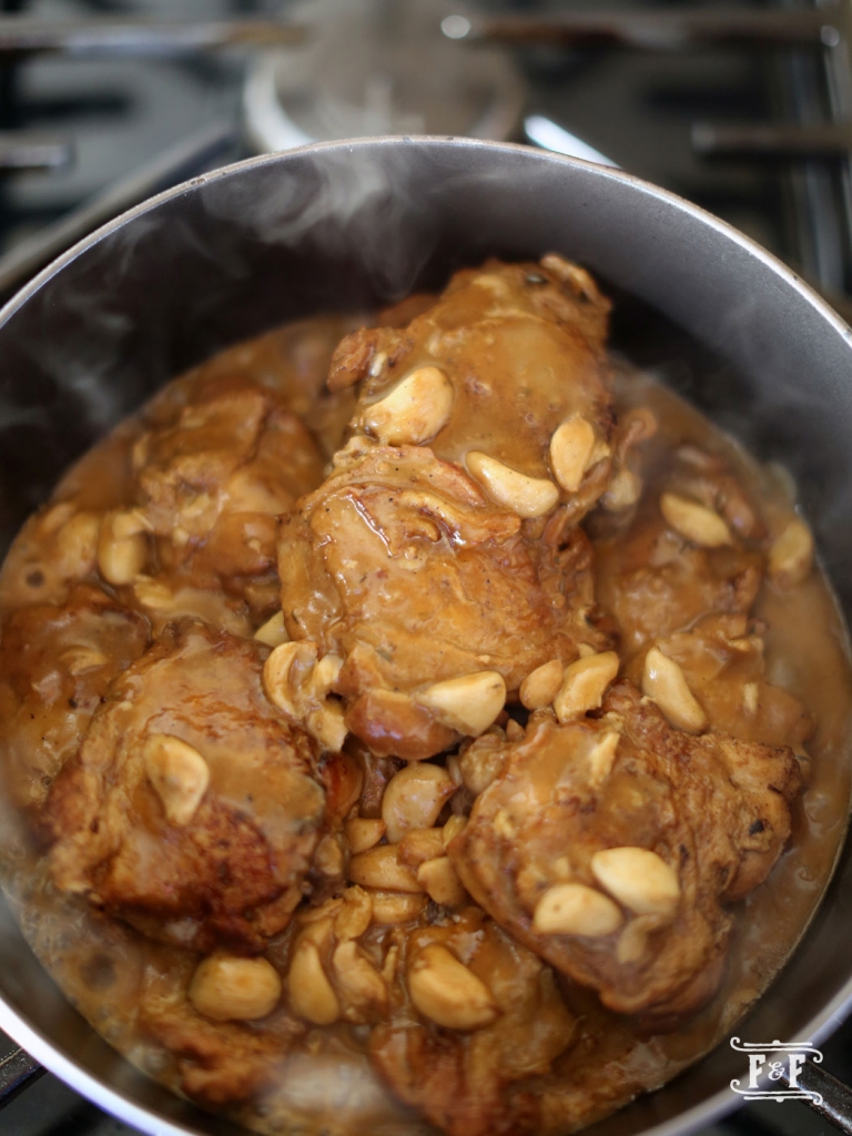 Garlic Chicken with White Wine Gravy | Flavor and Friends