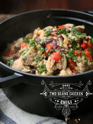 Easy Two Beans Chicken Chili