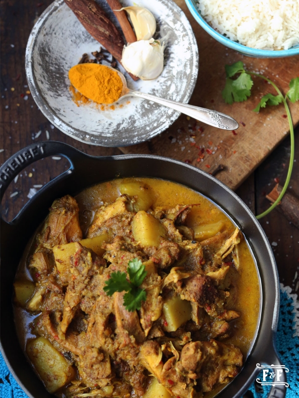 West Indies Chicken Roti Flavor and Friends