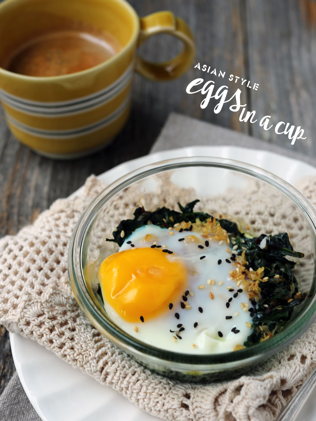 Asian Style Eggs in a Cup