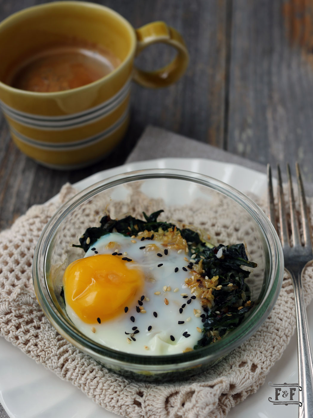 Asian Style Eggs in a Cup