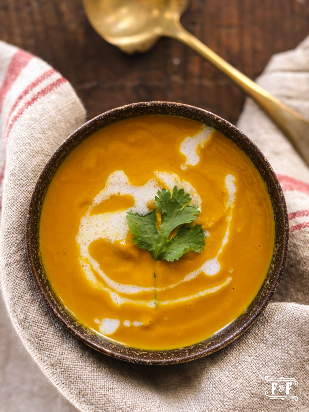 Spicy Carrot Soup with Lemongrass Curry Ginger