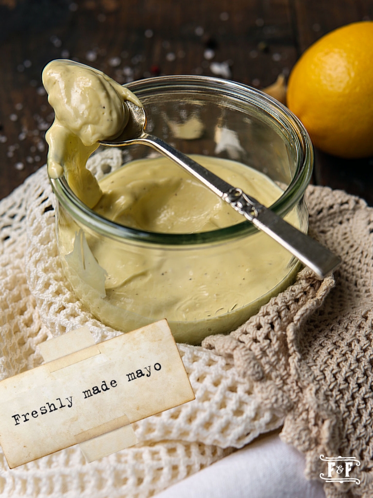 Winter Greens with Apple Walnut Anchovy Parm Mayo Dressing Flavor and