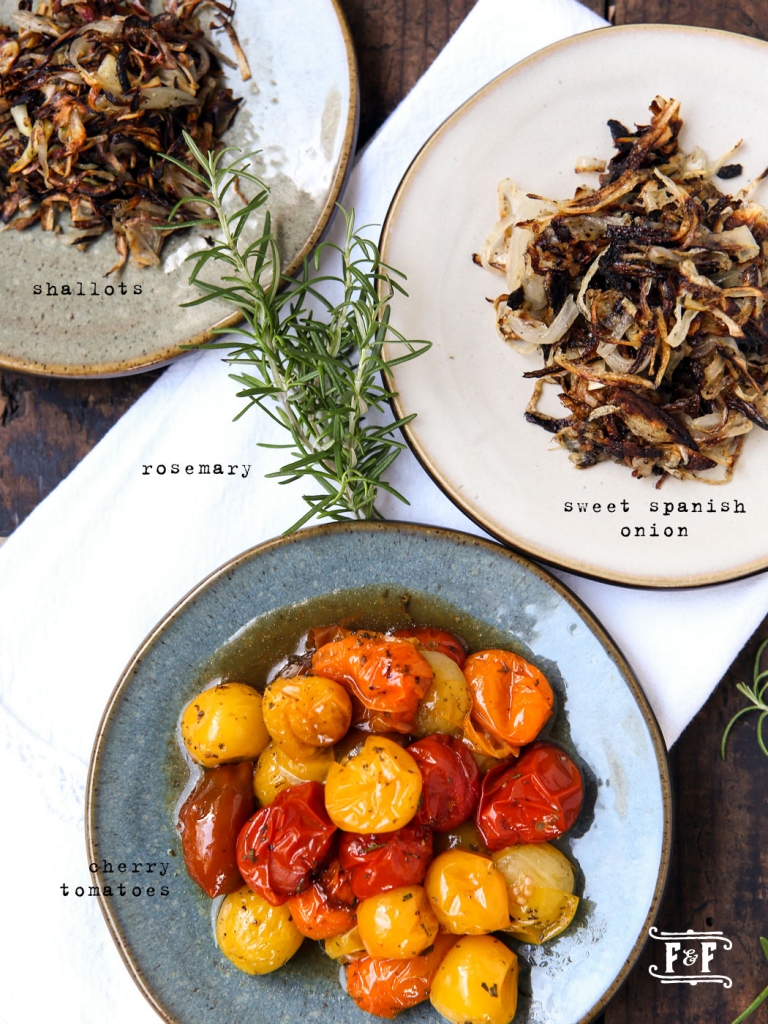 Cherry Tomato Compote with Sweet Onion & Rosemary Flavor and Friends