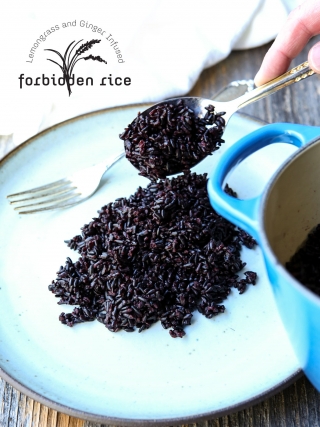 Lemongrass and Ginger-Infused Forbidden Rice